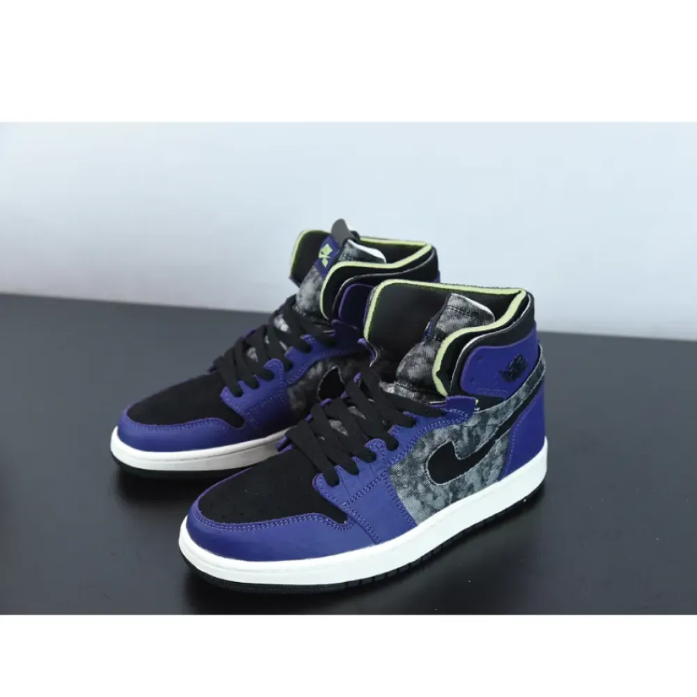 Air Jordan 1 Zoom Comfort “Bayou Boys” New Orchid/Lime Blast-Black DC2133-500