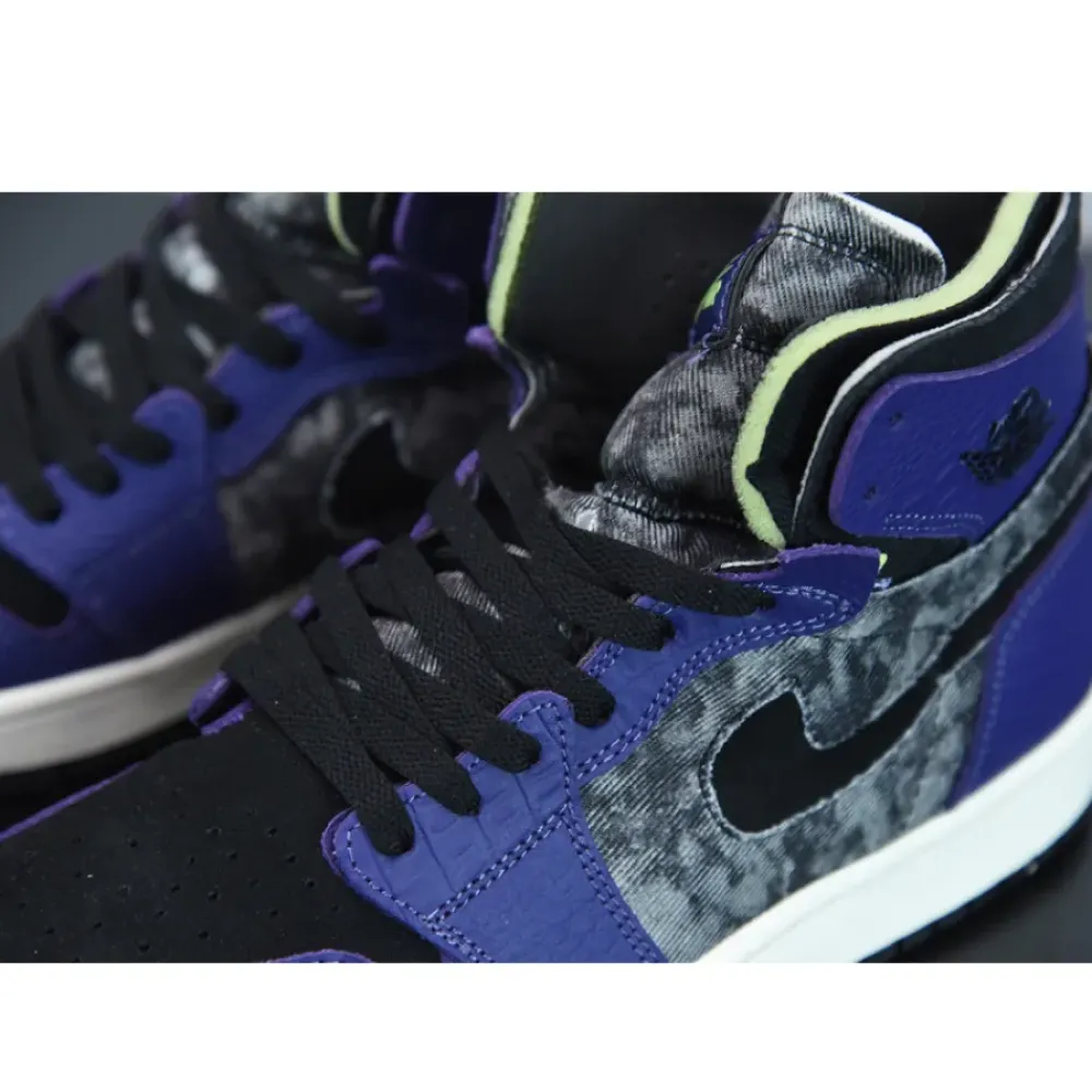 Air Jordan 1 Zoom Comfort “Bayou Boys” New Orchid/Lime Blast-Black DC2133-500