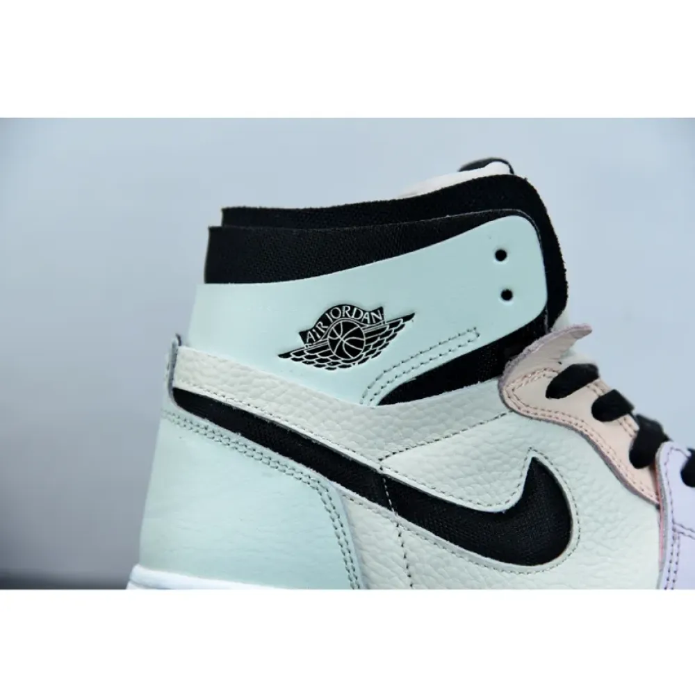 Air Jordan 1 Zoom Comfort “Easter” White/Grey Heather-Olive Aura-Khaki CT0979-101