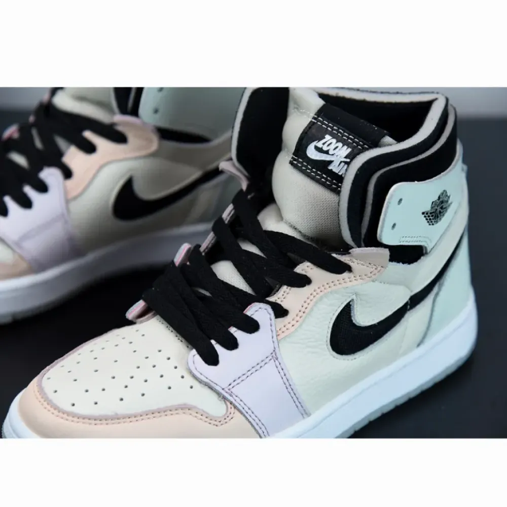 Air Jordan 1 Zoom Comfort “Easter” White/Grey Heather-Olive Aura-Khaki CT0979-101