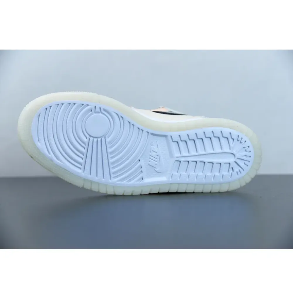 Air Jordan 1 Zoom Comfort “Easter” White/Grey Heather-Olive Aura-Khaki CT0979-101