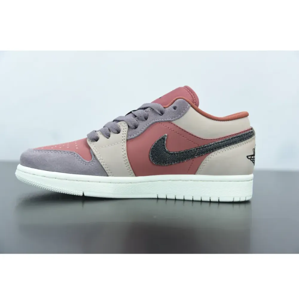 Air Jordan 1 Low GS Canyon Rust/Black-Purple Smoke  DC0774-602