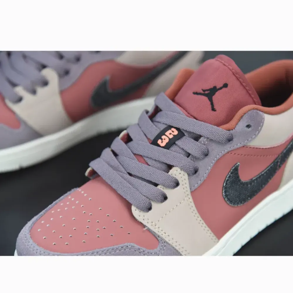 Air Jordan 1 Low GS Canyon Rust/Black-Purple Smoke  DC0774-602