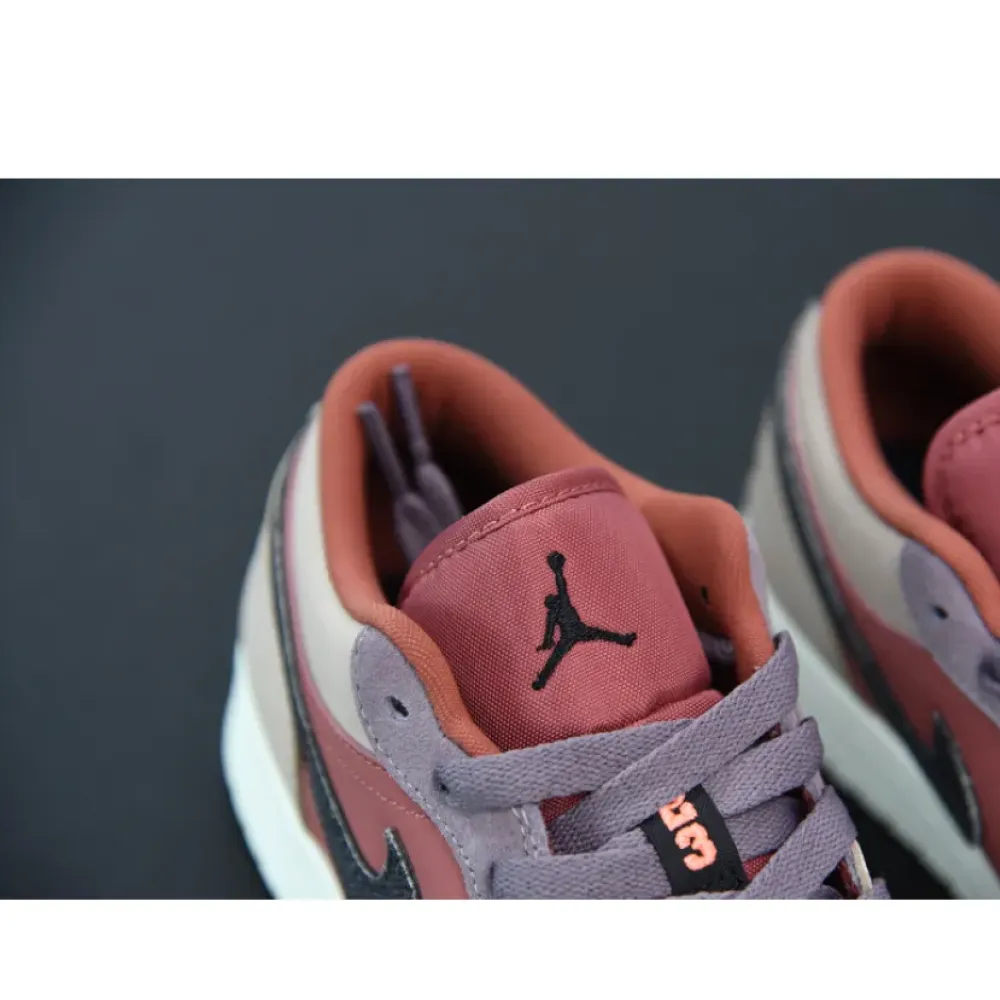 Air Jordan 1 Low GS Canyon Rust/Black-Purple Smoke  DC0774-602