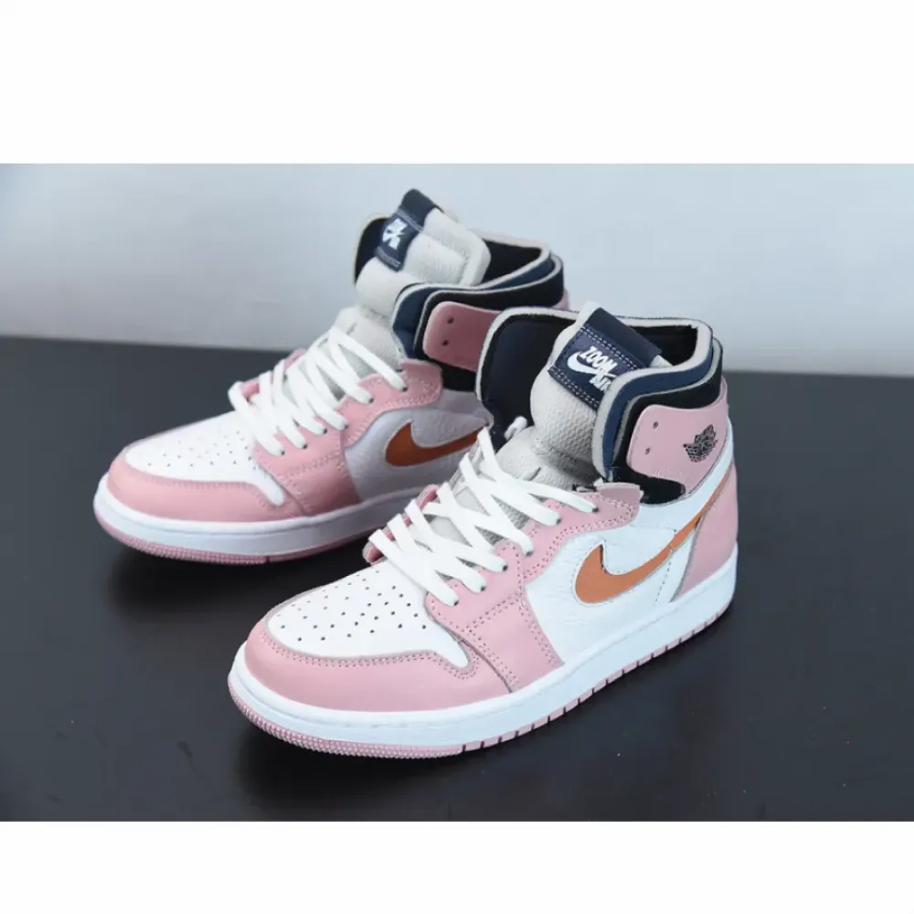 Air Jordan 1 Zoom Comfort Pink Glaze/Cactus Flower-White  CT0979-601