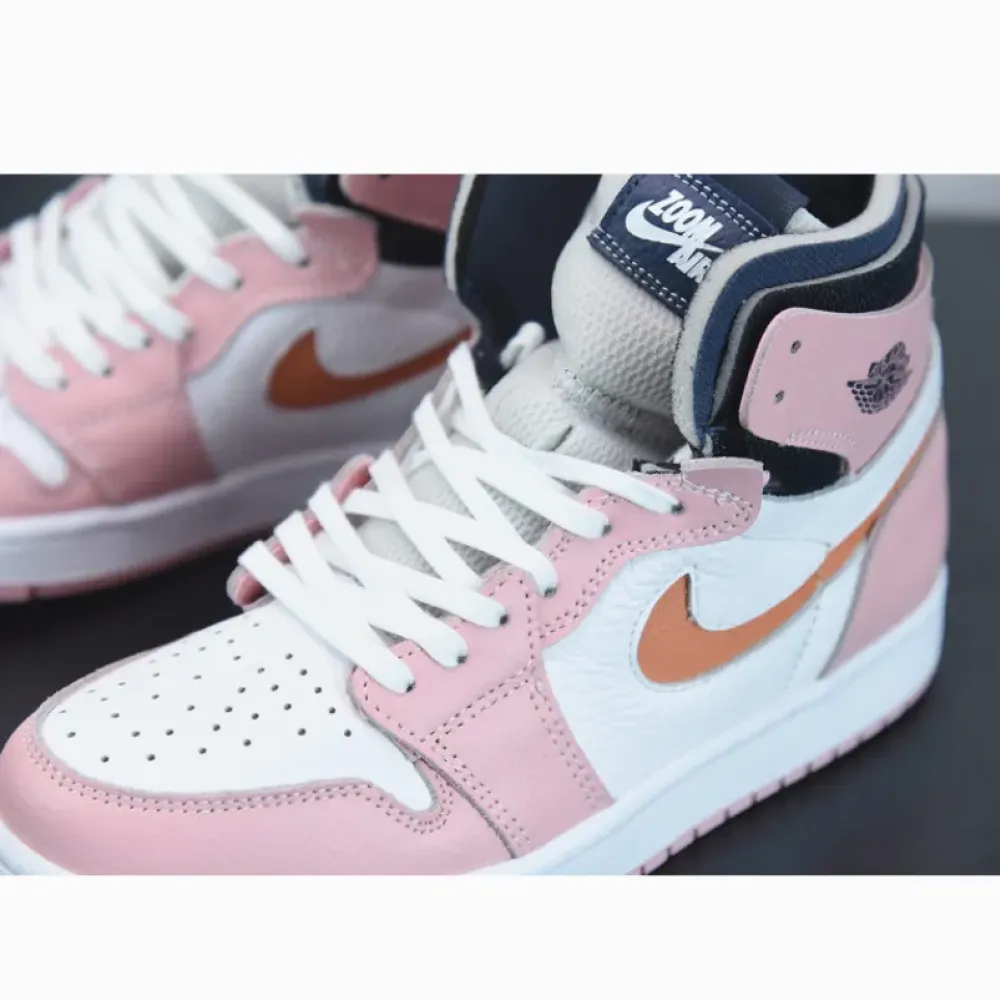 Air Jordan 1 Zoom Comfort Pink Glaze/Cactus Flower-White  CT0979-601
