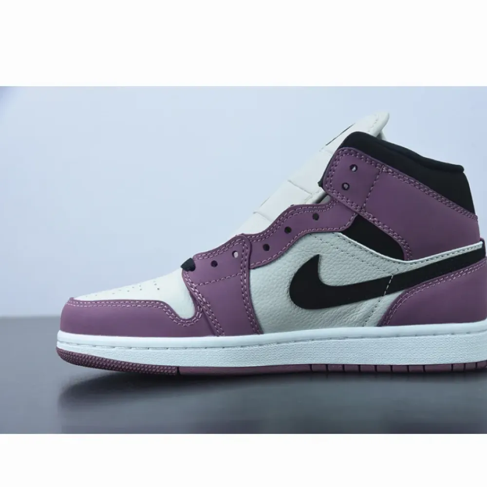 Air Jordan 1 Mid ‘Berry Pink’ Light Mulberry/Light Bone/White/Black DC7267-500