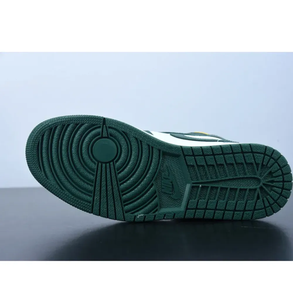 Air Jordan 1 Mid “Brazil” Green Yellow  554724-371