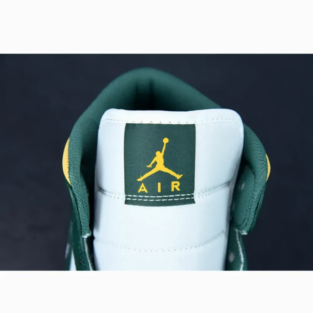 Air Jordan 1 Mid “Brazil” Green Yellow  554724-371