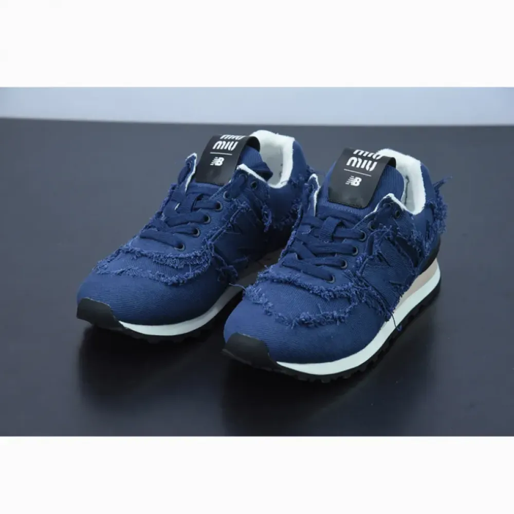 Miu Miu x New Balance 574 Navy