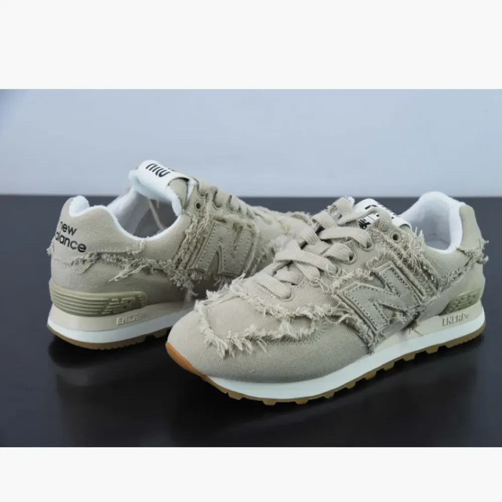 Miu Miu x New Balance 574 Khaki