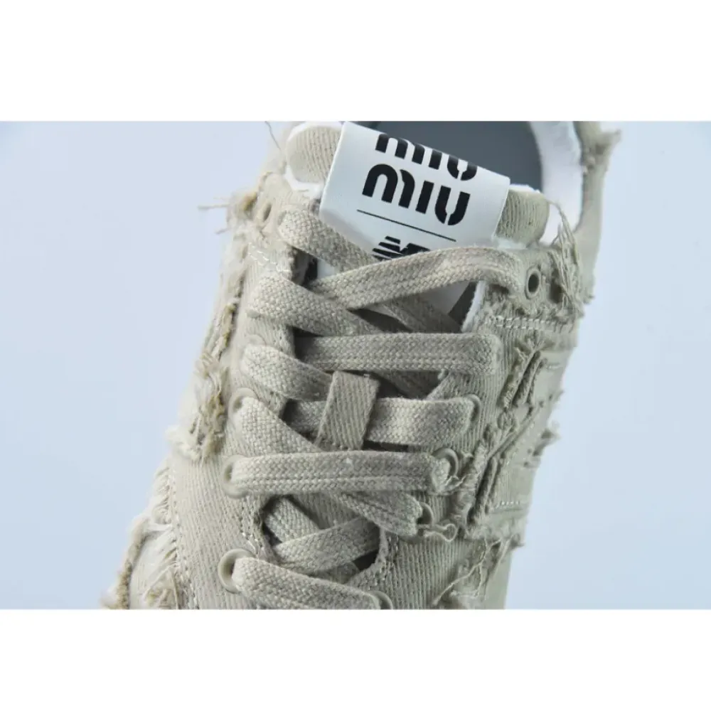 Miu Miu x New Balance 574 Khaki