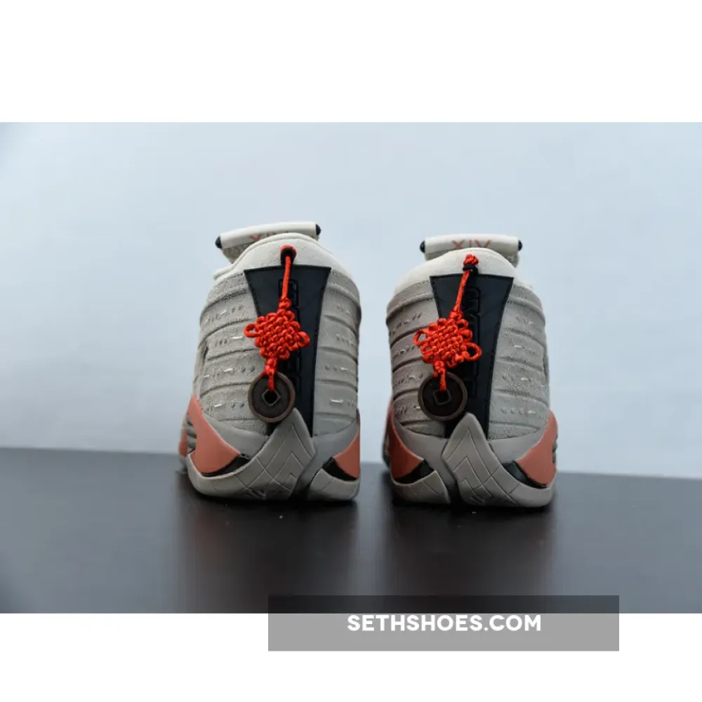 Clot x Air Jordan 14 Low Sepia Stone/Terra Blush/Desert Sand  DC9857-200