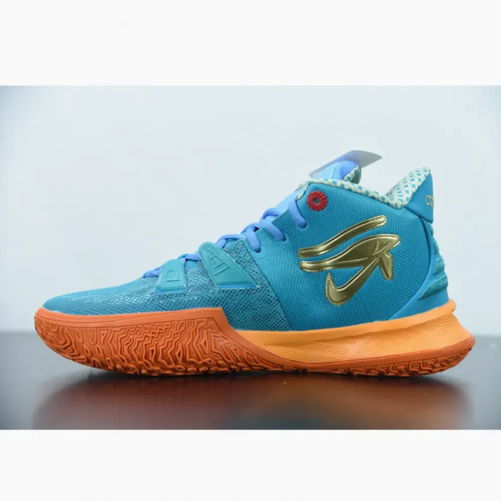 Concepts x Nike Kyrie 7 Teal Blue/Light Blue-Orange-Metallic Gold CT1137-900