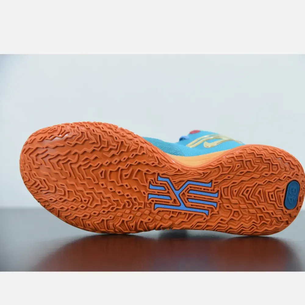 Concepts x Nike Kyrie 7 Teal Blue/Light Blue-Orange-Metallic Gold CT1137-900
