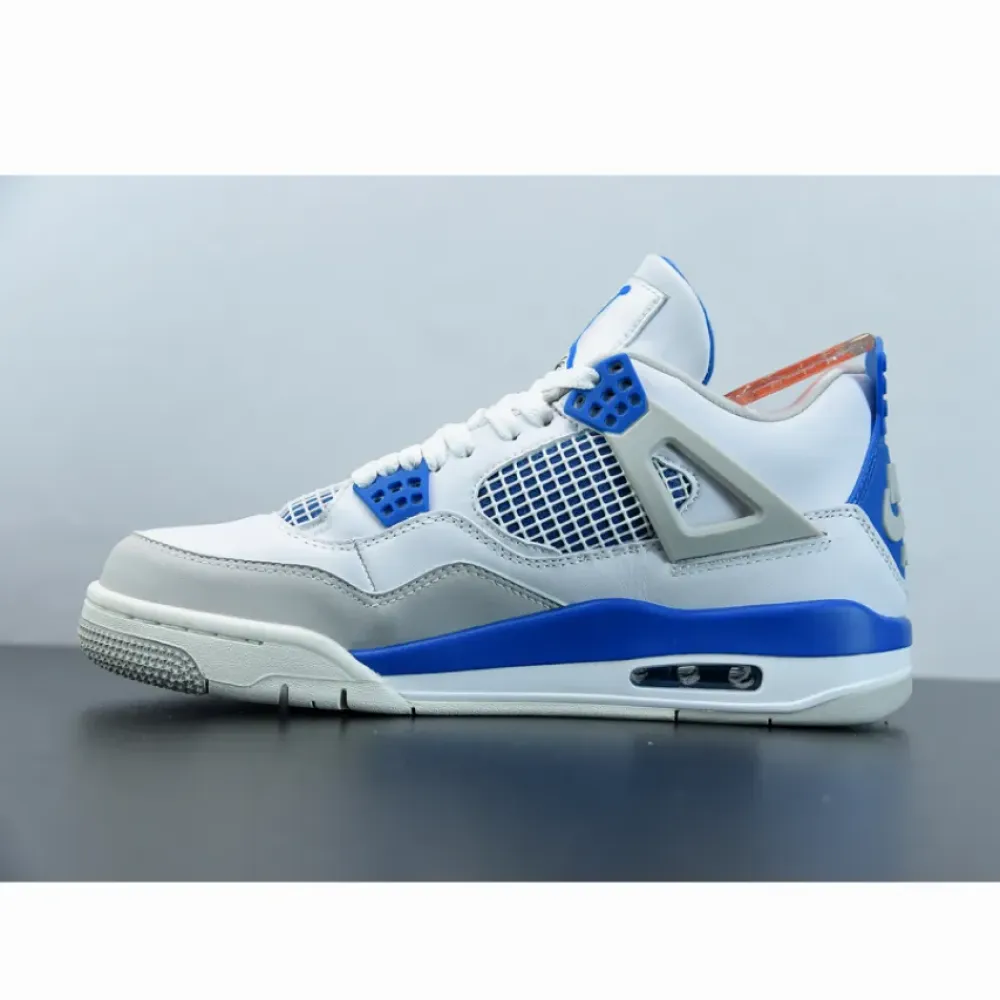 Air Jordan 4 OG White/Neutral Grey-Military Blue  308497-105