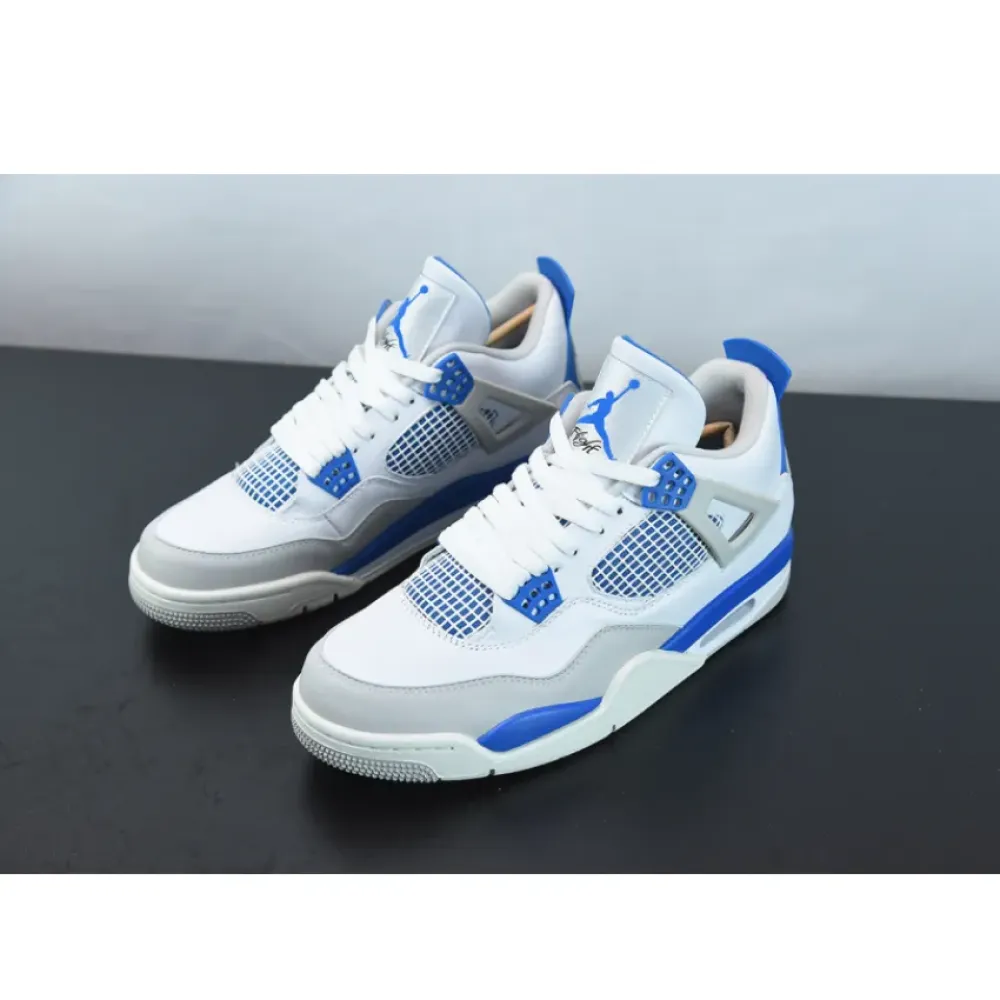 Air Jordan 4 OG White/Neutral Grey-Military Blue  308497-105