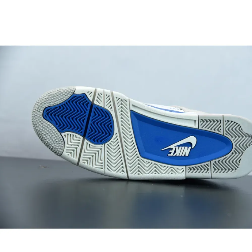 Air Jordan 4 OG White/Neutral Grey-Military Blue  308497-105