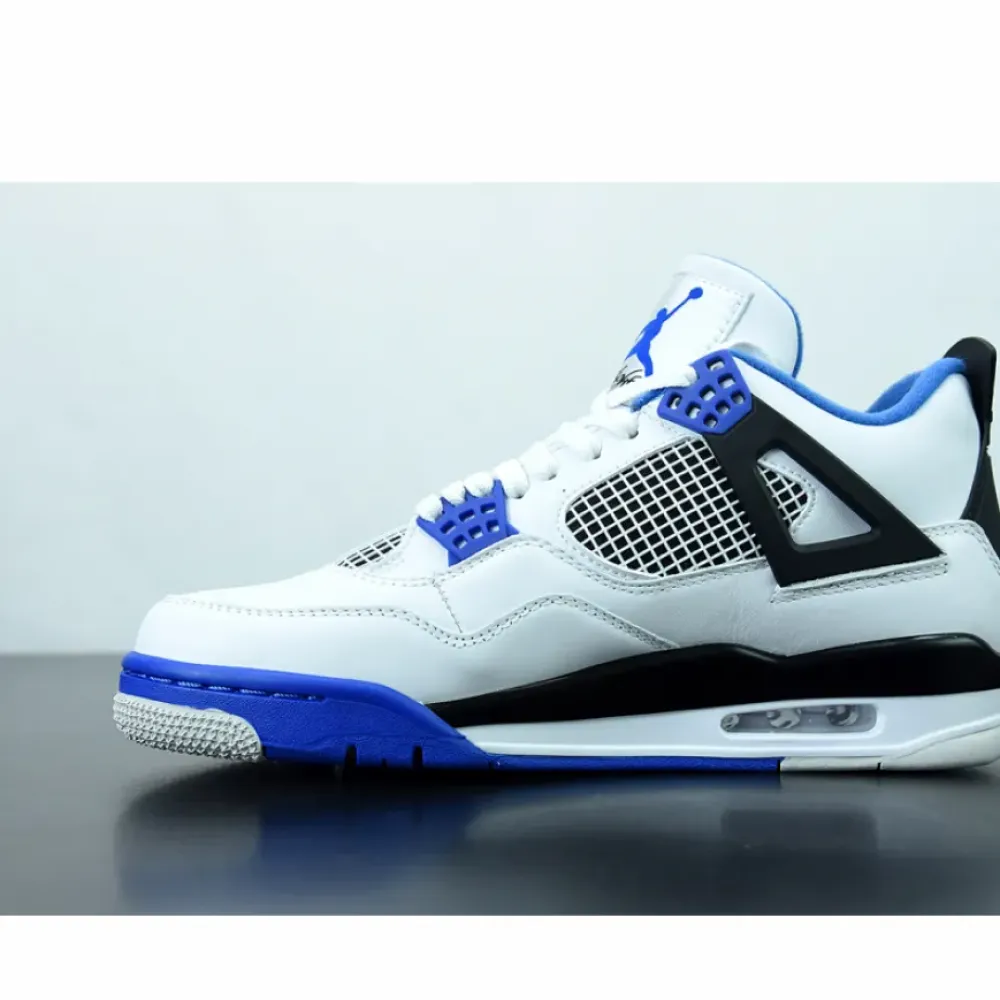 Air Jordan 4 “Motorsports” White/Game Royal-Black  308497-117