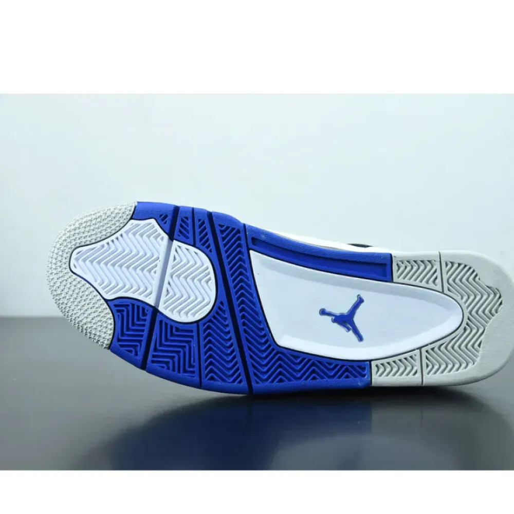 Air Jordan 4 “Motorsports” White/Game Royal-Black  308497-117