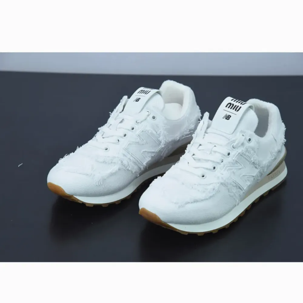 Miu Miu x New Balance 574 White