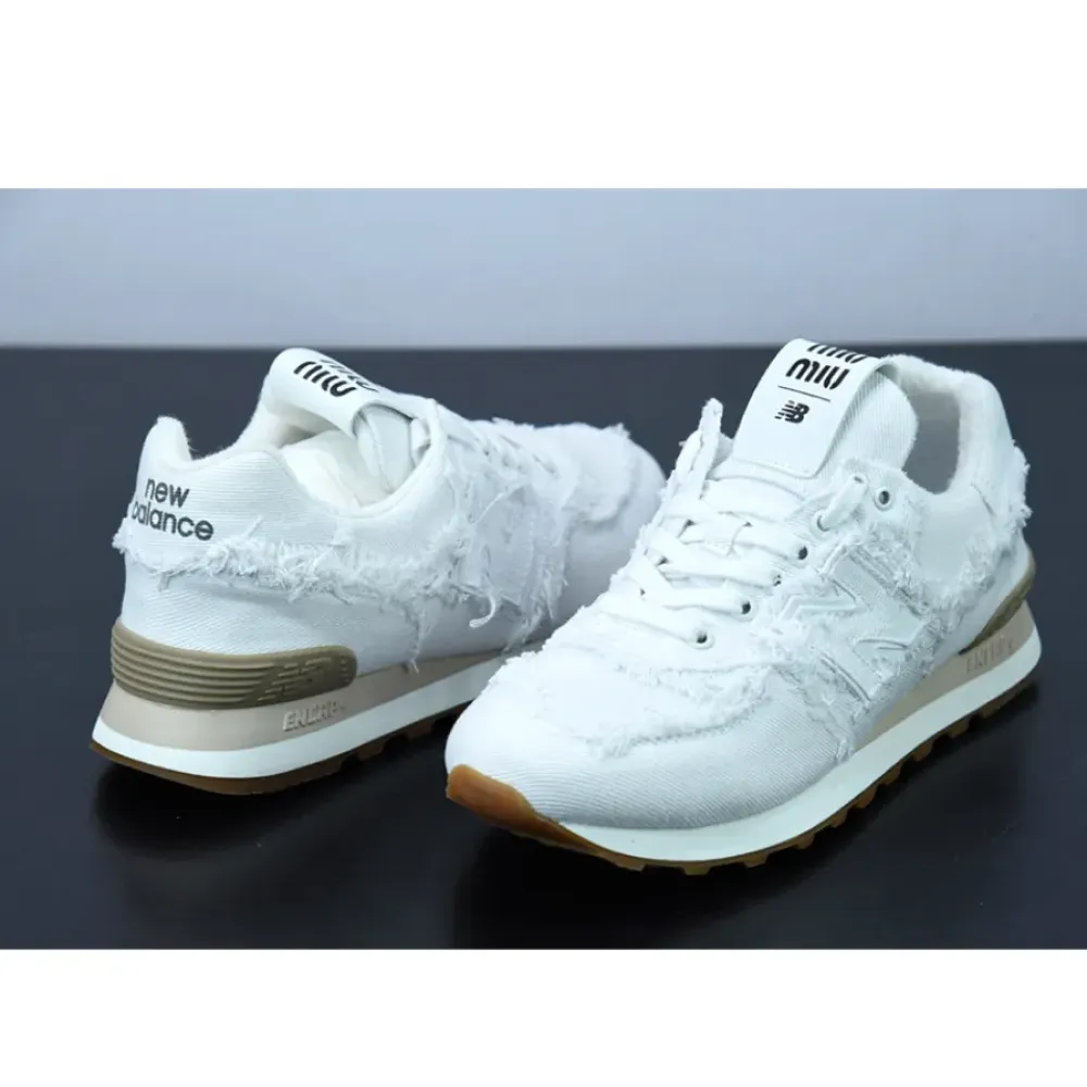 Miu Miu x New Balance 574 White