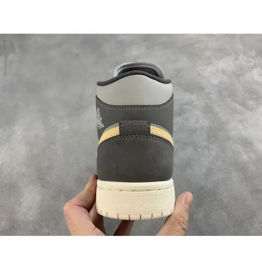 Air Jordan 1 Mid Light Grey/Dark Grey  BQ6472-020