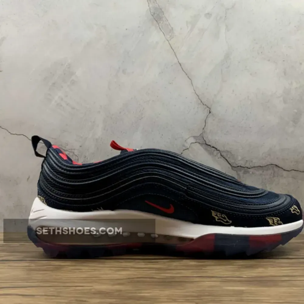 Nike Air Max 97 Golf “Wing It” Navy Red White  CK1220-400
