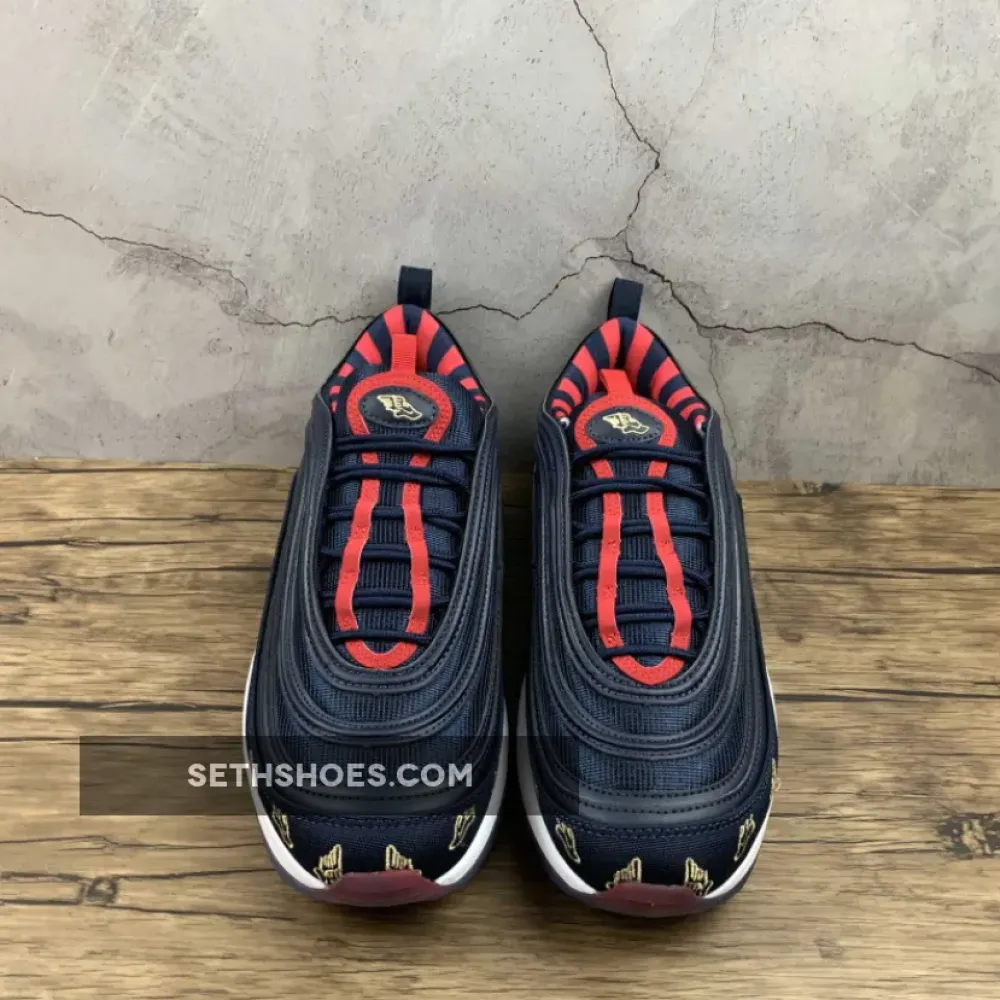 Nike Air Max 97 Golf “Wing It” Navy Red White  CK1220-400