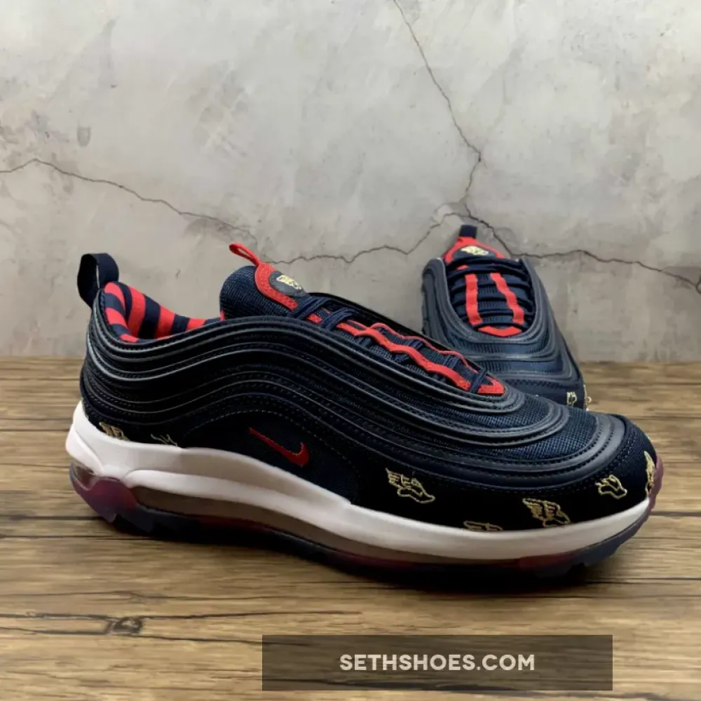 Nike Air Max 97 Golf “Wing It” Navy Red White  CK1220-400
