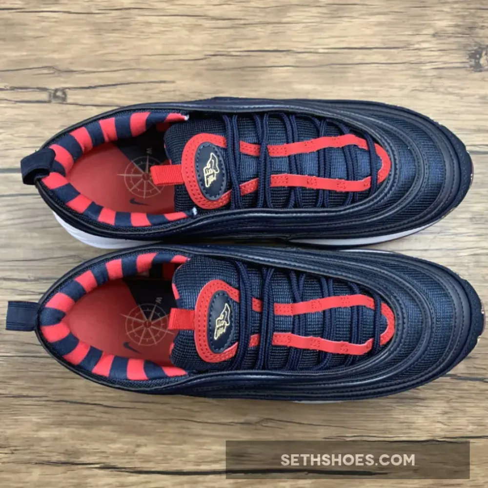 Nike Air Max 97 Golf “Wing It” Navy Red White  CK1220-400