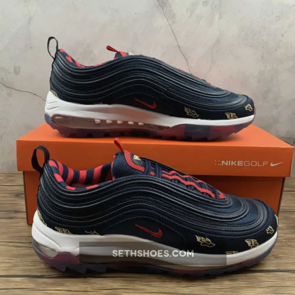 Nike Air Max 97 Golf “Wing It” Navy Red White  CK1220-400
