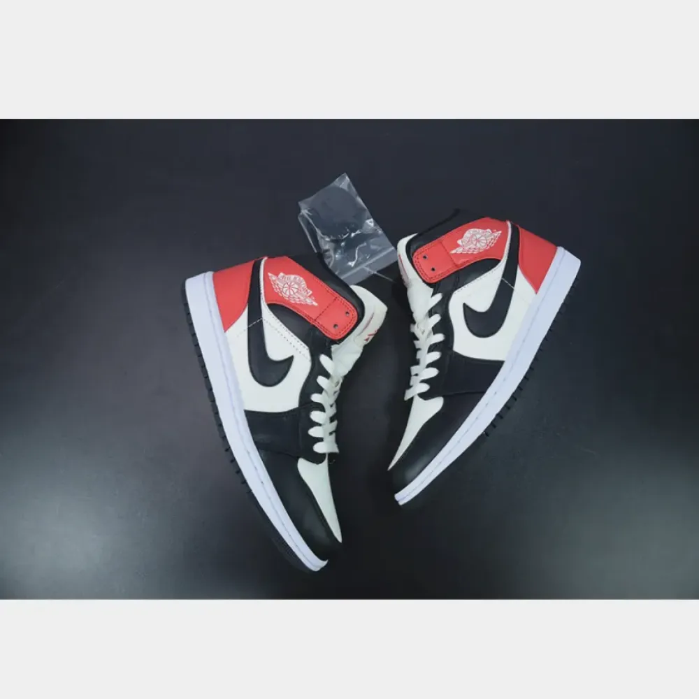 Air Jordan 1 Mid Light Orewood Brown/Newsprint  DQ6078-100