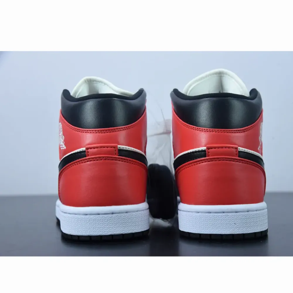 Air Jordan 1 Mid Light Orewood Brown/Newsprint  DQ6078-100