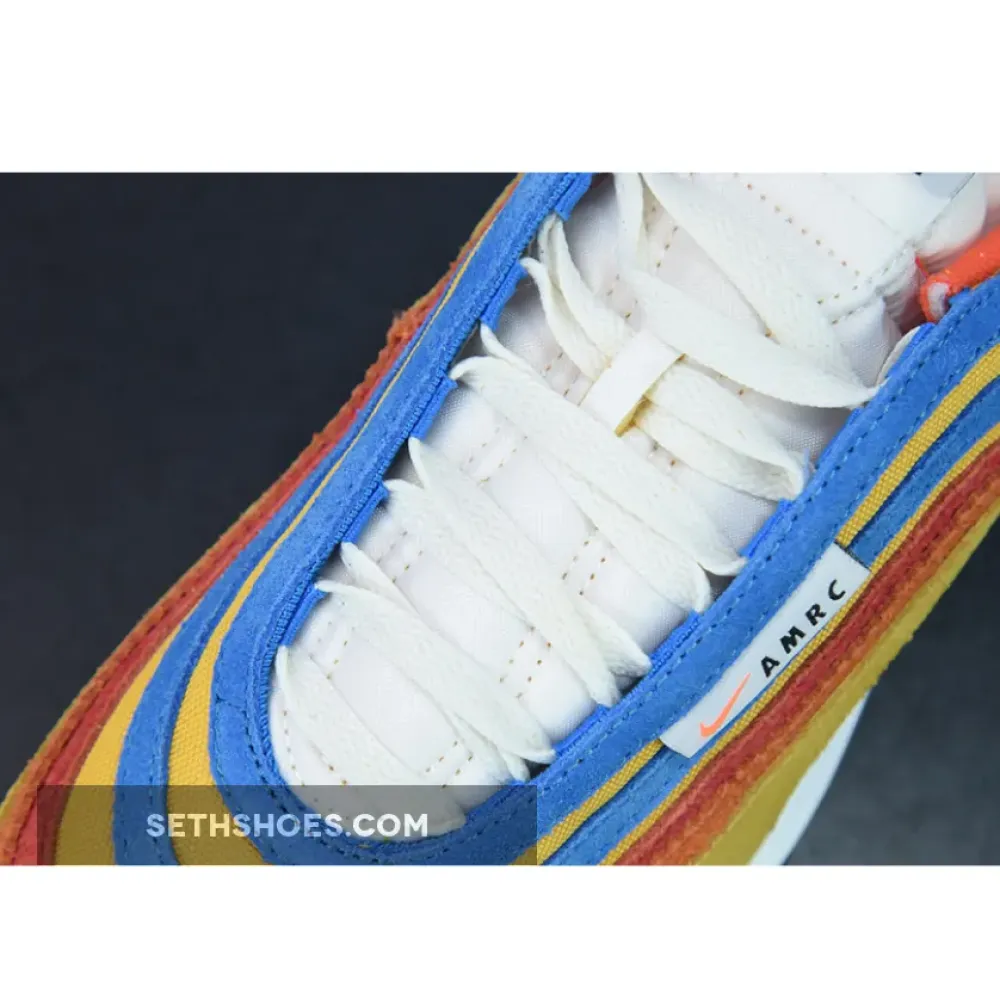 Nike Air Max 97 SE “Running Club” Pollen/Blue-Red-Orange  DH1085-700