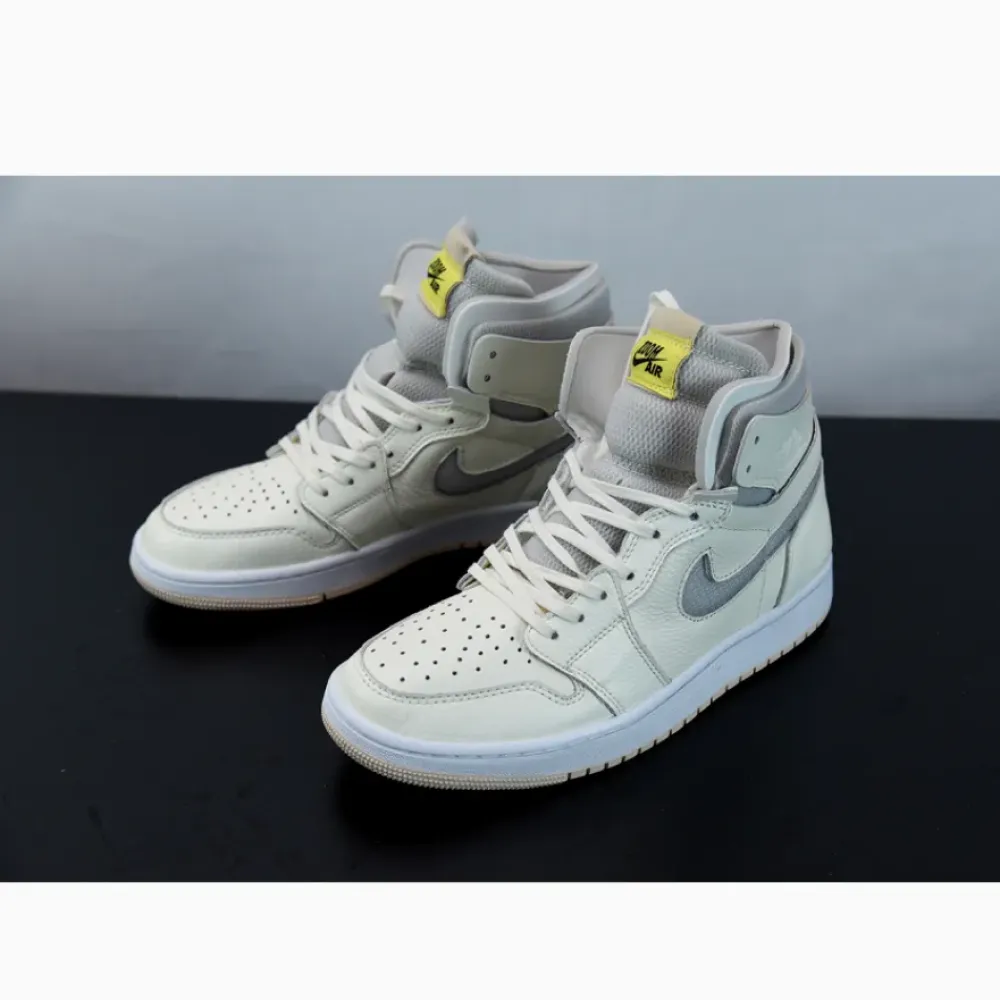 Air Jordan 1 Zoom CMFT Pearl White/Light Voltage Yellow  CT0979-107