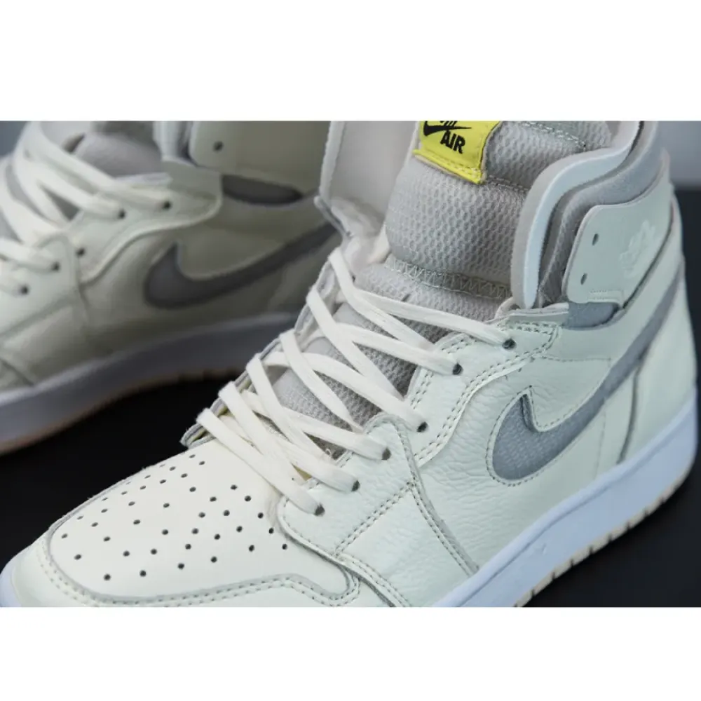 Air Jordan 1 Zoom CMFT Pearl White/Light Voltage Yellow  CT0979-107