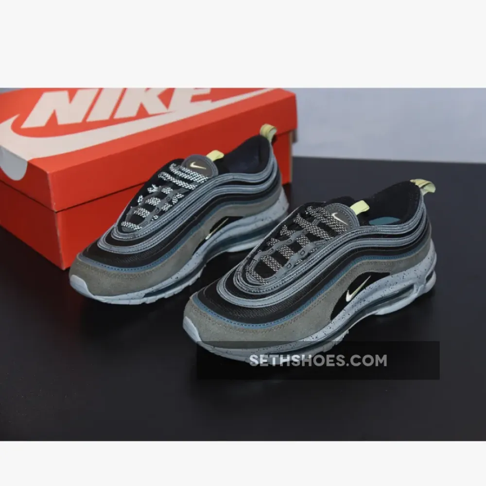 Nike Air Max 97 Newsprint/Limelight/Black/Ash Green  DB4611-001