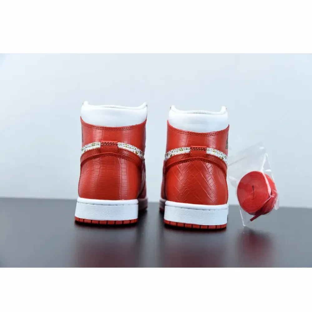 Supreme x Air Jordan 1 High Stars Varsity Red 555088-600