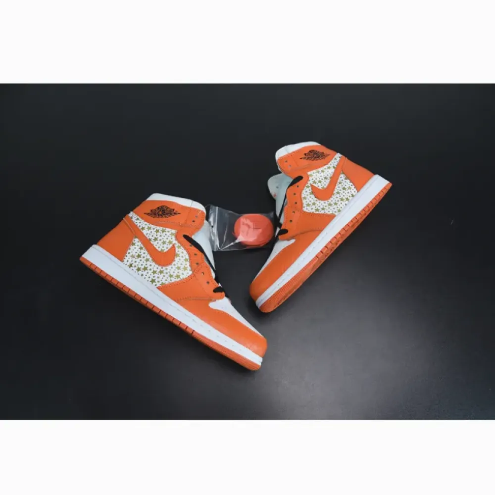 Supreme x Air Jordan 1 High Stars College Orange 555088-121