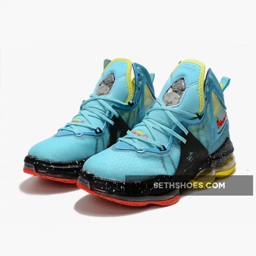 Nike LeBron 19 Polarized Blue/Crimson Bliss  DC9338-400