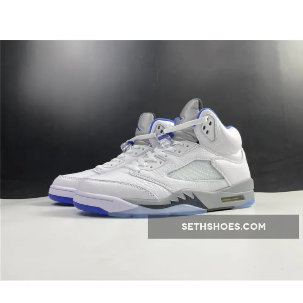 Air Jordan 5 Retro White/Stealth-Black-Hyper Royal  DD0587-140