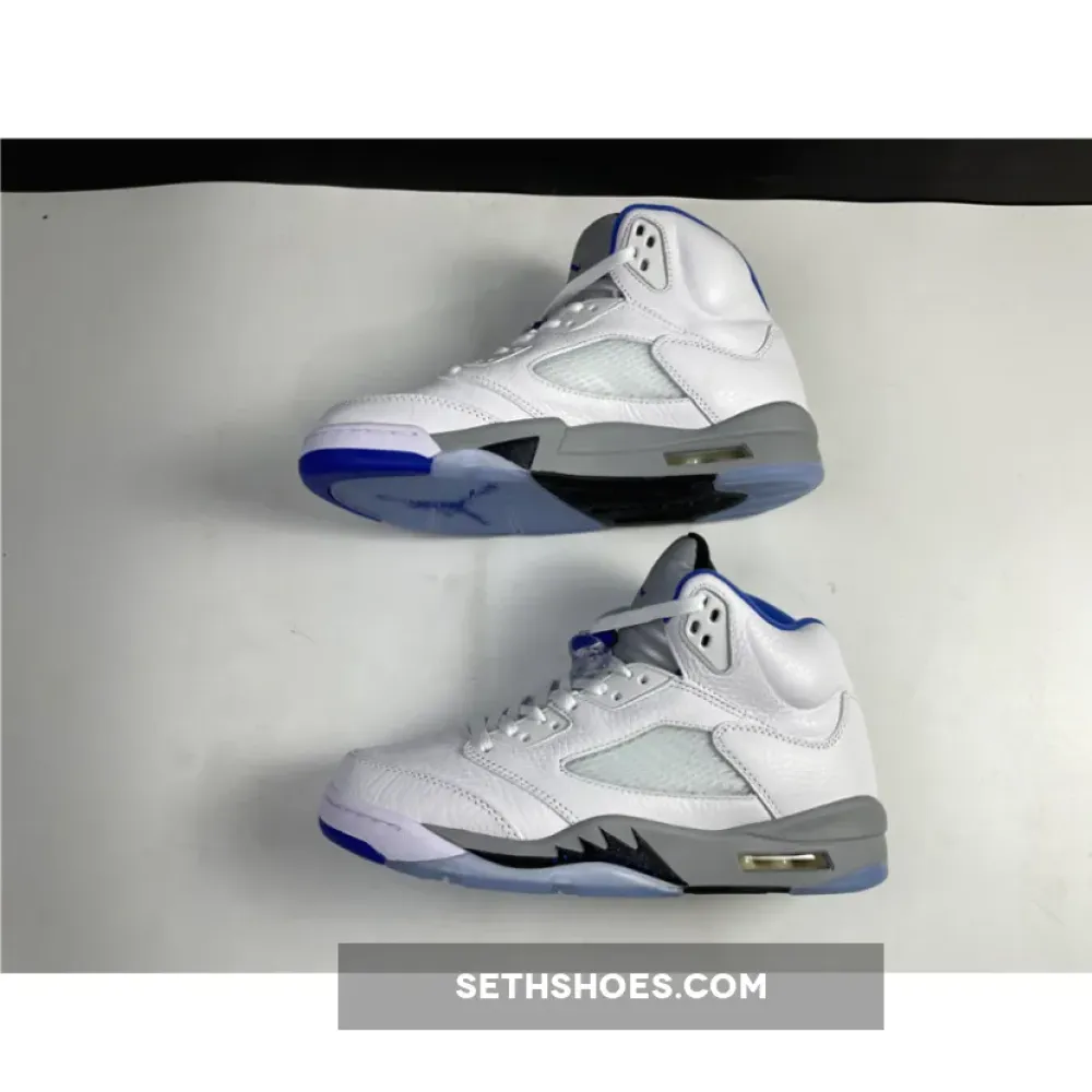 Air Jordan 5 Retro White/Stealth-Black-Hyper Royal  DD0587-140