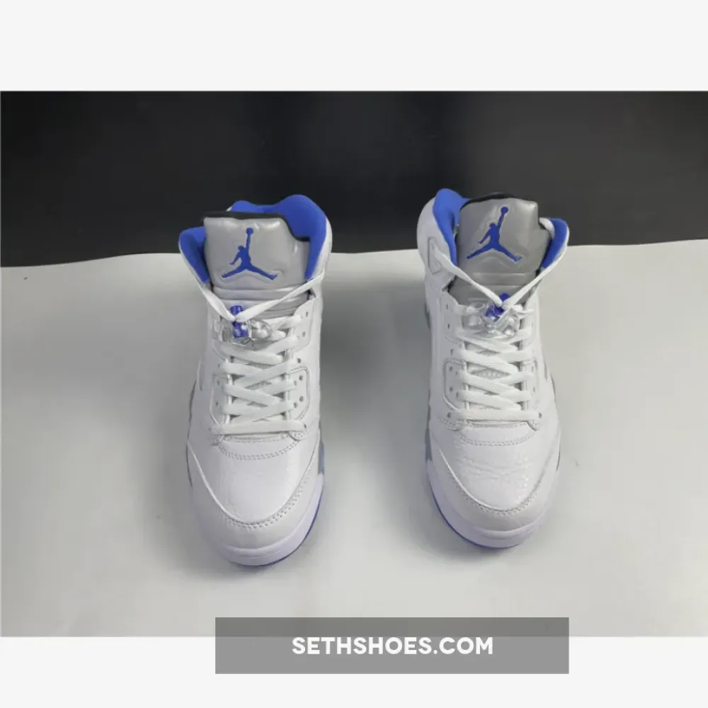 Air Jordan 5 Retro White/Stealth-Black-Hyper Royal  DD0587-140