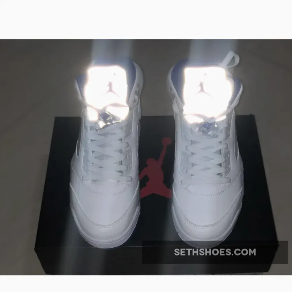 Air Jordan 5 Retro White/Stealth-Black-Hyper Royal  DD0587-140