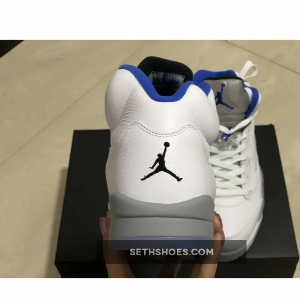 Air Jordan 5 Retro White/Stealth-Black-Hyper Royal  DD0587-140