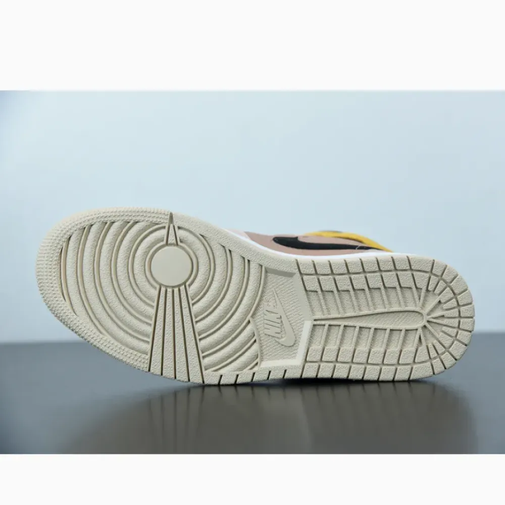 Air Jordan 1 Mid Particle Beige/Black-Metallic Red Bronze  DD2224-200