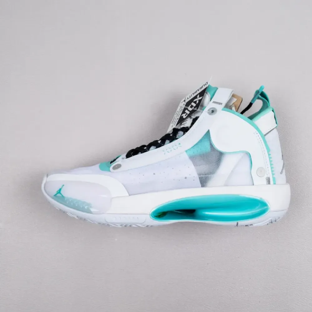 Air Jordan 34 “Guo Ailun PE” White Green  BQ3381-103