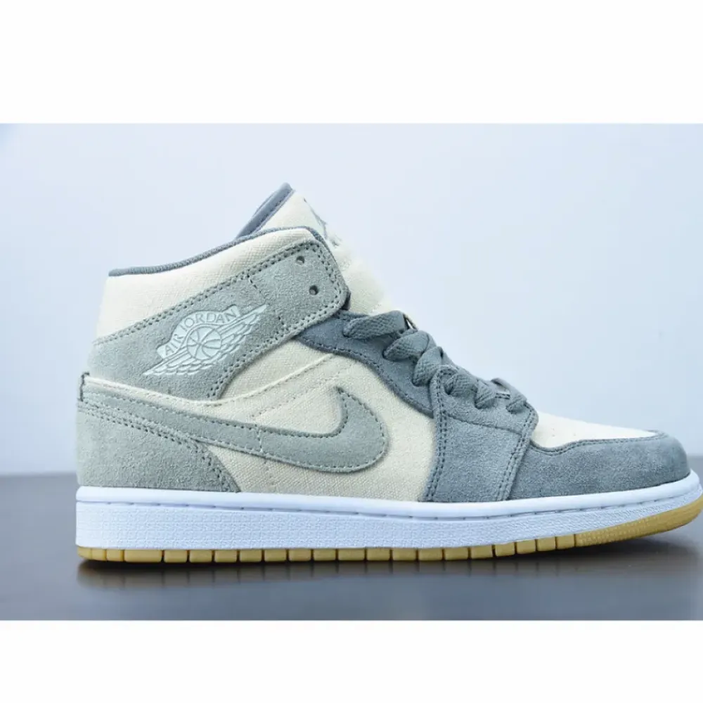 Air Jordan 1 Mid Coconut Milk/Particle Grey/White  DN4281-100