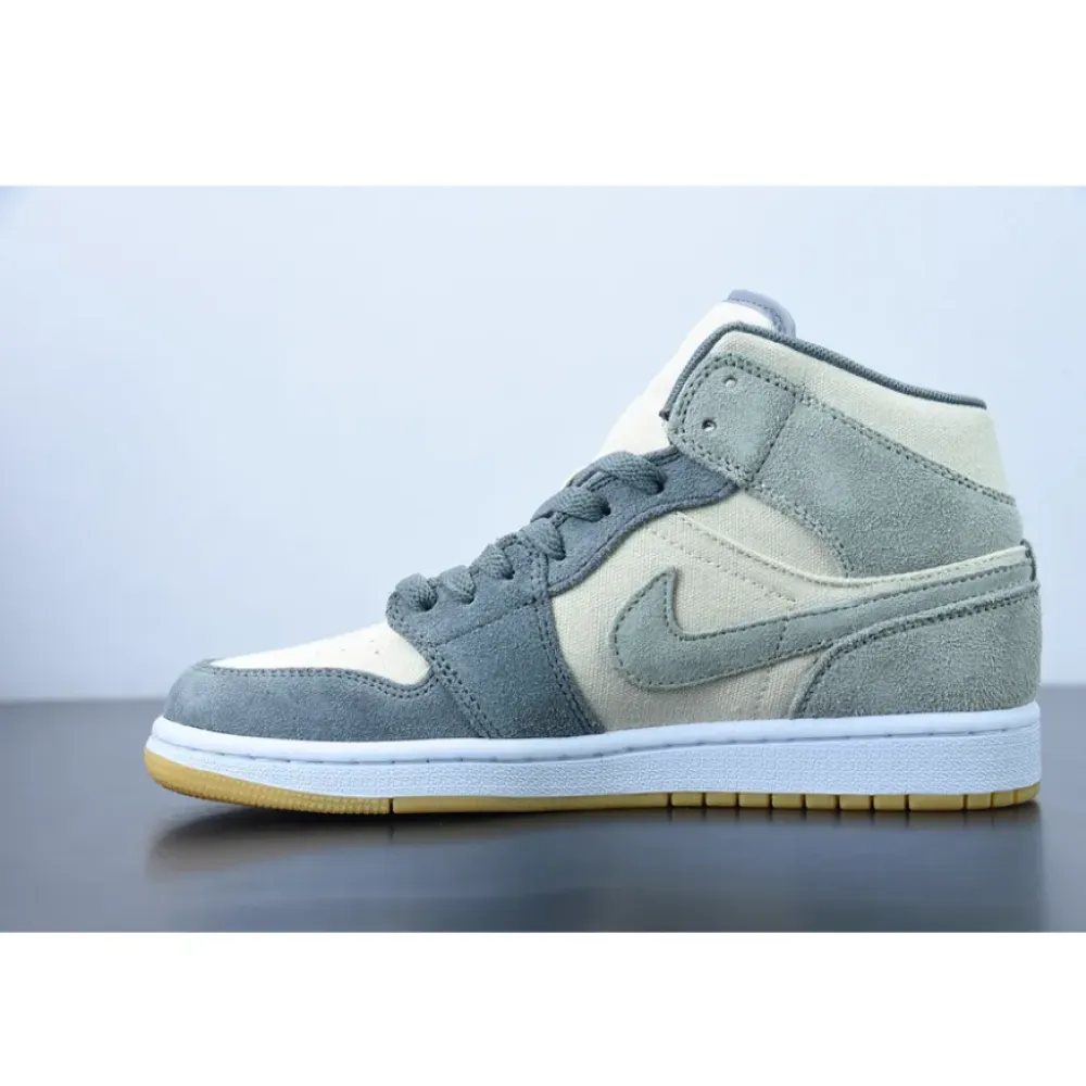 Air Jordan 1 Mid Coconut Milk/Particle Grey/White  DN4281-100